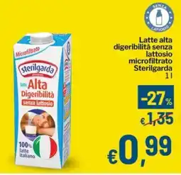 Qui Discount Latte alta digeribilità senza lattosio microfiltrato Sterilgarda offerta