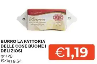 Mercatò Burro la fattoria delle cose buone i deliziosi offerta