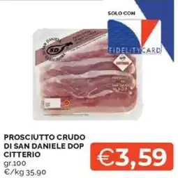 Mercatò Prosciutto crudo di san daniele dop CITTERIO offerta