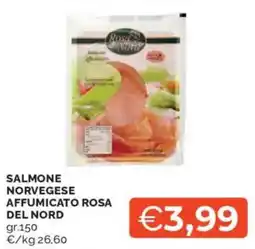 Mercatò Salmone norvegese affumicato ROSA DEL NORD offerta