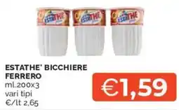 Mercatò Estathe' bicchiere FERRERO offerta
