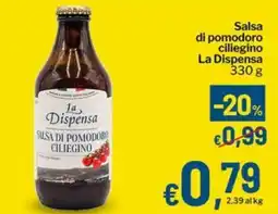 Qui Discount Salsa di pomodoro ciliegino La Dispensa offerta
