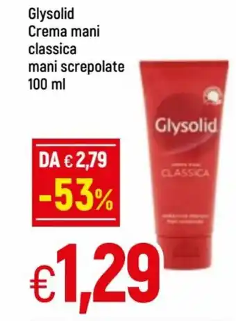 Glysolid Crema mani classica mani screpolate 100ml