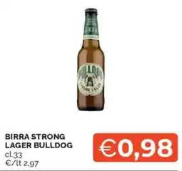 Mercatò Birra strong lager BULLDOG offerta