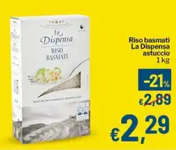 Qui Discount Riso basmati La Dispensa astuccio offerta