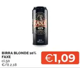 Mercatò Birra blonde 10% FAXE offerta