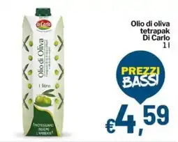 Qui Discount Olio di oliva tetrapak Di Carlo offerta