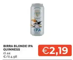 Mercatò Birra blonde IPA GUINNESS offerta