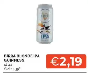 Mercatò Birra blonde IPA GUINNESS offerta