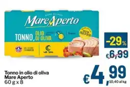 Qui Discount Tonno in olio di oliva Mare Aperto offerta