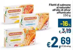 Qui Discount Filetti di salmone al naturale/ all'olio di oliva/ affumicato offerta