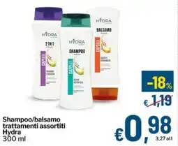 Qui Discount Shampoo/balsamo trattamenti Hydra offerta