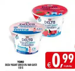 Deco Supermercati Yomo delta yogurt greco 0% offerta