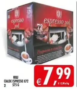 Deco Supermercati Kili cialde espresso x72 offerta
