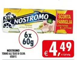 Deco Supermercati Nostromo tonno all'olio di oliva offerta