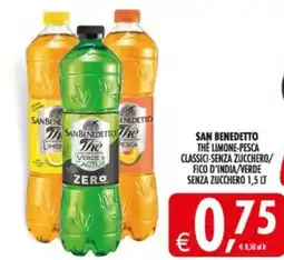 Deco Supermercati San benedetto the limone-pesca classici-senza zucchero/ fico d'india/verde senza zucchero offerta
