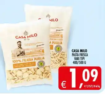 Deco Supermercati Casa milo pasta fresca offerta