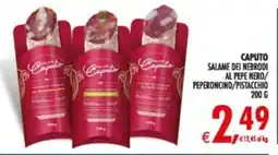 Deco Supermercati Caputo salame dei nebrodi al pepe nero/ peperoncino/pistacchio offerta