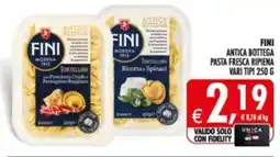 Deco Supermercati Fini antica bottega pasta fresca ripiena offerta
