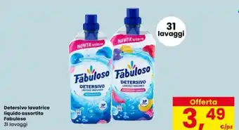Interspar Detersivo lavatrice liquido assortito Fabuloso offerta