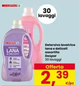 Interspar Detersivo lavatrice lana e delicati Despar offerta