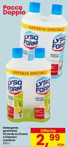 Interspar Detergente pavimenti Tè Verde & Limone o Classico Lysoform offerta