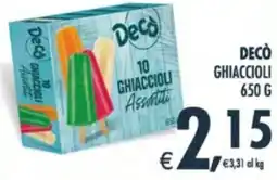 Deco Supermercati Decò ghiaccioli offerta