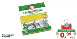 Interspar 5 Panni spugna S-BUDGET offerta