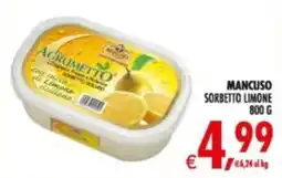 Deco Supermercati Mancuso sorbetto limone offerta