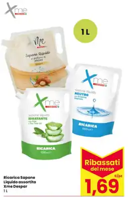 Interspar Ricarica Sapone Liquido assortita Xme Despar offerta
