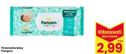 Interspar 70 Salviette Baby Pampers offerta