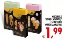 Deco Supermercati Gecchele sigari e ventagli cestini/cono offerta