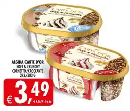 Deco Supermercati Algida carte d'or soft & crunchy cornetto/croccante offerta