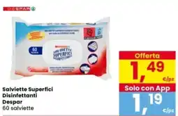Interspar Salviette Superfici Disinfettanti Despar offerta