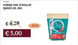 Prezzemolo e Vitale Purina one sterilcat manzo offerta