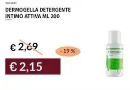 Prezzemolo e Vitale Dermogella detergente intimo attiva offerta