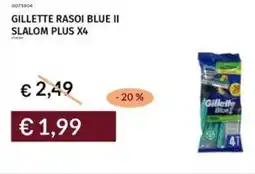Prezzemolo e Vitale Gillette rasoi blue ii slalom plus x4 offerta