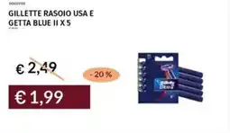 Prezzemolo e Vitale Gillette rasoio usa e getta blue II x 5 offerta