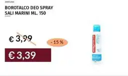 Prezzemolo e Vitale Borotalco deo spray sali marini offerta