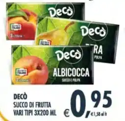 Deco Supermercati Decò succo di frutta offerta