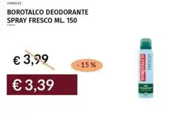 Prezzemolo e Vitale Borotalco deodorante spray fresco offerta