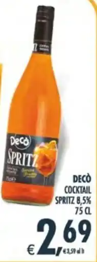 Deco Supermercati Decò cocktail spritz 8,5% offerta