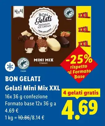 Lidl BON GELATI Gelati Mini Mix XXL offerta