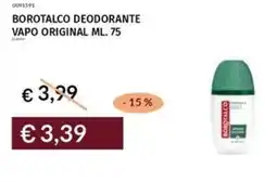 Prezzemolo e Vitale Borotalco deodorante vapo original offerta