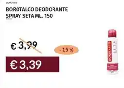 Prezzemolo e Vitale Borotalco deodorante spray seta offerta