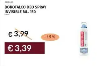 Prezzemolo e Vitale Borotalco deo spray invisible offerta
