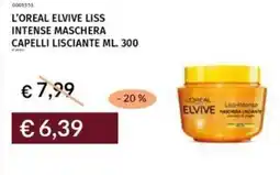 Prezzemolo e Vitale L'oreal elvive liss intense maschera capelli lisciante offerta