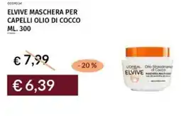 Prezzemolo e Vitale Elvive maschera per capelli olio di cocco offerta