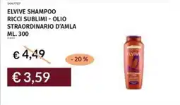 Prezzemolo e Vitale Elvive shampoo ricci sublimi - olio straordinario d'amla offerta