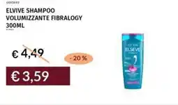 Prezzemolo e Vitale Elvive shampoo volumizzante fibralogy offerta